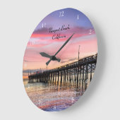 スペクタブルサンセットアットニューポートビーチ ラージ壁時計 (傾斜)