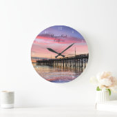 スペクタブルサンセットアットニューポートビーチ ラージ壁時計 (ホーム)