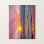 スペクタブルサンセットアットハンティントンビーチ ジグソーパズル (縦)