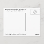 スペクタブルサンセットアットハンティントンビーチ ポストカード (裏面)