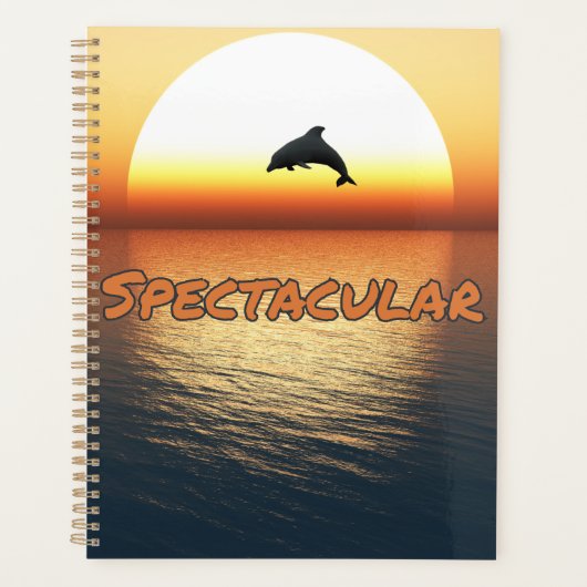 スペクタブルジャンピングドルフィンカレンダープランナー プランナー手帳 (正面)