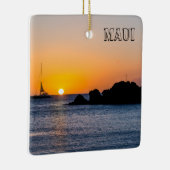 スペクタブルマウイサンセットスクエアセラミックオーナメント セラミックオーナメント (右)