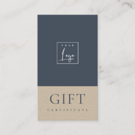 スペクトセラミック海軍クラフトのロゴギフト証明書 名刺