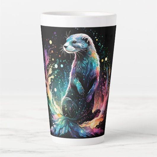 スペクトラムエッジ: Otters Glow カフェラテマグ (正面)