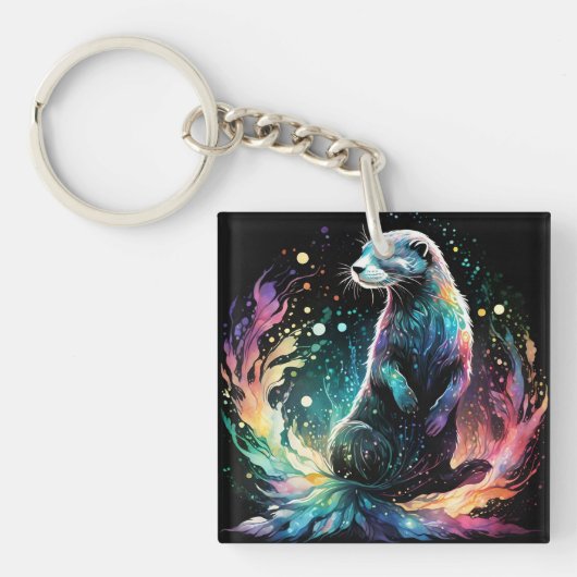 スペクトラムエッジ: Otters Glow キーホルダー (正面)