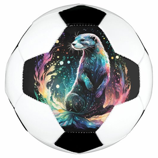 スペクトラムエッジ: Otters Glow サッカーボール (正面)