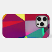 "スペクトラムシフト: 鮮やかな抽象" iPhoneケース (裏面横)