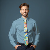 スペクトラムバースト抽象芸術アートタイ ネクタイ