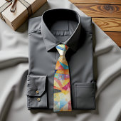 スペクトラムバースト抽象芸術アートタイ ネクタイ