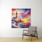 スペクトラムビーコン：万華鏡のライトハウスビスタ タペストリー (インサイチュ)