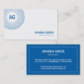 スペクトラムモノグラム名刺（青） 名刺 (正面/裏面)