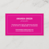 スペクトラム·モノグラム·名刺(明るい赤紫色) 名刺 (裏面)