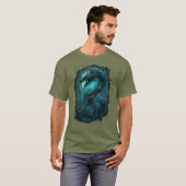 スペクトラルコイル サイバーパンク 蛇 ダークアート Tシャツ (正面フル)