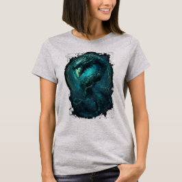 スペクトラル コイル サイバーパンク 蛇 ダーク レディース Tシャツ