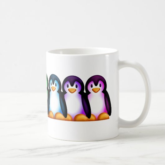 スペクトルのペンギン コーヒーマグカップ (右)