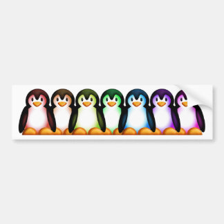 スペクトルのペンギン バンパーステッカー