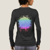 スペクトルのヴェールの下 トライブレンドTシャツ (背面)