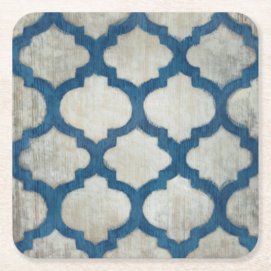 スペクトルの対称II スクエアペーパーコースター (正面)