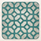 スペクトルの対称IX スクエアペーパーコースター (正面)