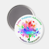 スペクトルの自閉症の木 マグネット (正面/裏面)