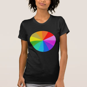 スペクトルの虹色のTシャツ Tシャツ