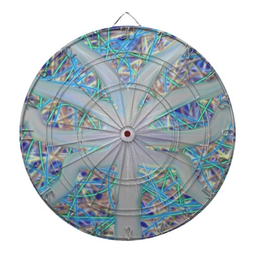 スペクトルの規則によって大きさで分類される投げ矢板 ダーツボード (正面)