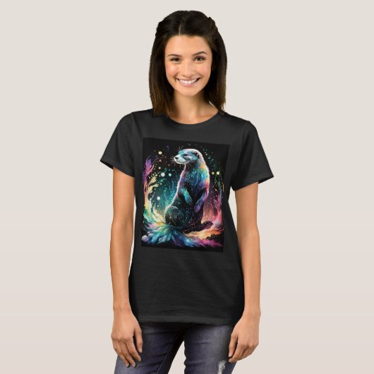 スペクトルエッジ: カワウソの輝き Tシャツ (正面フル)