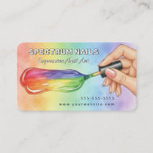 スペクトルネイルアーティスト表現力豊かなマニキュアリストアート 名刺 (正面)