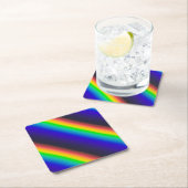 スペクトル太陽の対角線 スクエアペーパーコースター (インサイチュ)