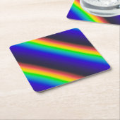 スペクトル太陽の対角線 スクエアペーパーコースター (アングル)