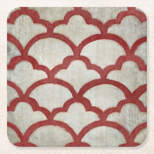 スペクトル対称性VII スクエアペーパーコースター (正面)