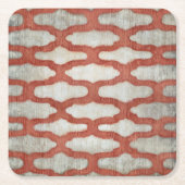 スペクトル対称VI スクエアペーパーコースター (正面)