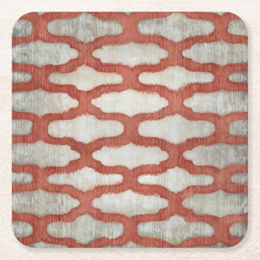 スペクトル対称VI スクエアペーパーコースター (正面)