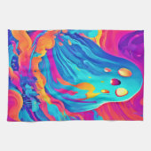 スペクトル幽霊ハロウィーンアート キッチンタオル (横)