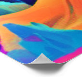 スペクトル幽霊ハロウィーンアート ポスター (角)