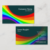 スペクトル曲線 – 濃い緑003333 名刺 (正面/裏面)