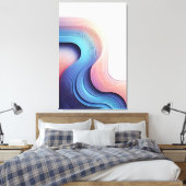 スペクトル波 キャンバスプリント (インサイチュ (寝室))