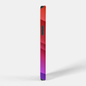 スペクトル波。抽象芸術カラフル背景色 iPhoneケース (右側面)