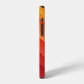 スペクトル波。抽象芸術カラフル背景色 iPhoneケース (左側面)