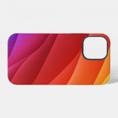スペクトル波。抽象芸術カラフル背景色 iPhoneケース (裏面横)