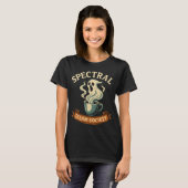 スペクトル蒸気協会幽霊コーヒーハロウィーン Tシャツ (正面フル)