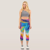 スペクトル鮮やか カプリレギンス (正面)