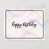 スペクトル カラー 波長 ライン ポストカード (正面)