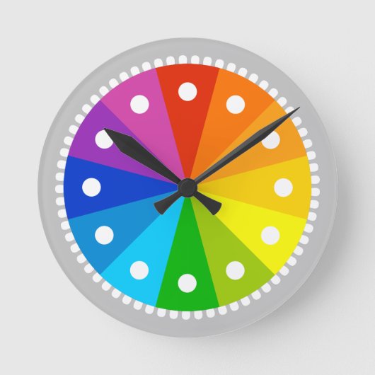 スペクトル ラウンド壁時計 (正面)