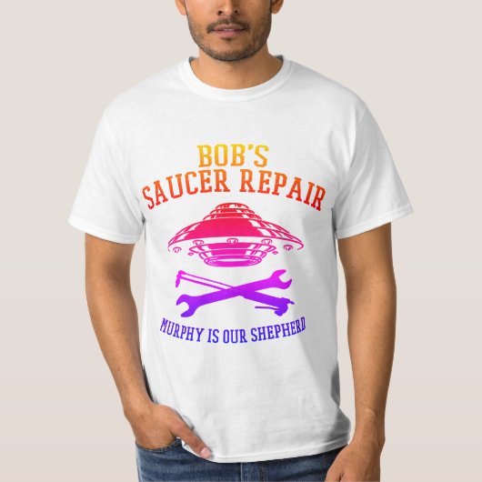 スペクトルBSRロゴ付きメンズシャツ Tシャツ (正面)