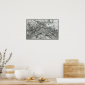 「スペクルム・ブリタニア」のウェストミンスターの地図 ポスター (キッチン)