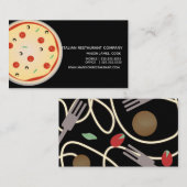 スペゲティイタリアンディナーレストラン名刺 名刺 (正面/裏面)