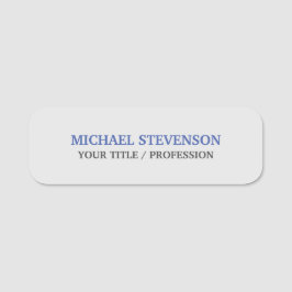 スペシャユニークルクラシカルブルーグレー 名札