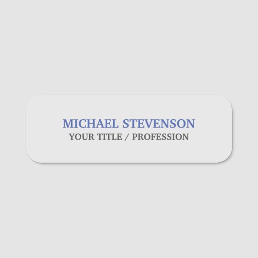 スペシャユニークルクラシカルブルーグレー 名札 (正面)