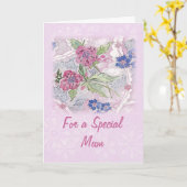 スペシャルのミイラの母の日カードのため カード (黄色い花)